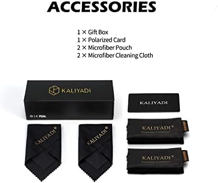 KALIYADI Polarized Sunglasses for Men and Women Semi-Rimless Frame Driving Sun glasses UV Blocking - Image 7